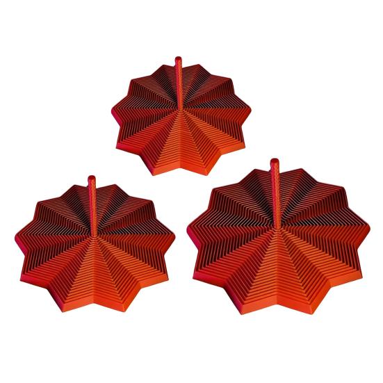 1/3Pcs 3D Printed Expanded Fidget Star Expandable Fractal Hexagon with Handle Stress Anxiety Relief Honeycomb Whirling Spiral Star Sensory Toy