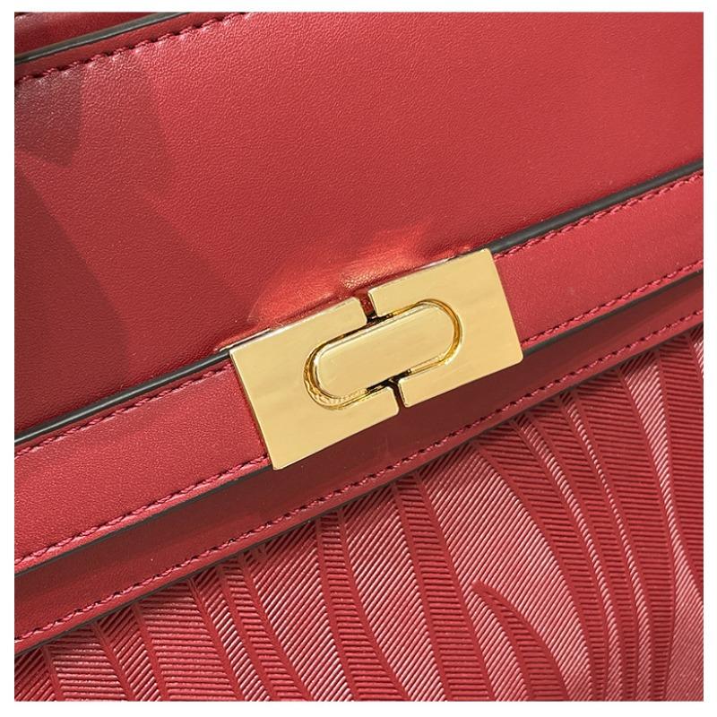 WDPOLO красная гофрированная свадебная сумка — фото 7