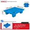 Warehouse Grid Plastic Pallet: Thickened Moisture-Proof Single-Sided Floor Mat for Logistics.