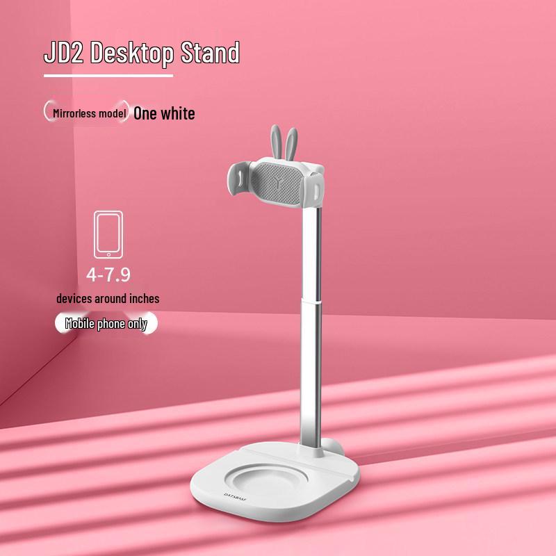 Adorable Pink Rabbit Adjustable Phone and Tablet Stand