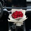 Yousheng Artificial Flower Compact Design Fragrance Deodorizer Romantic Roses Dried Flowers Car Air Vent Freshener Auto Scent