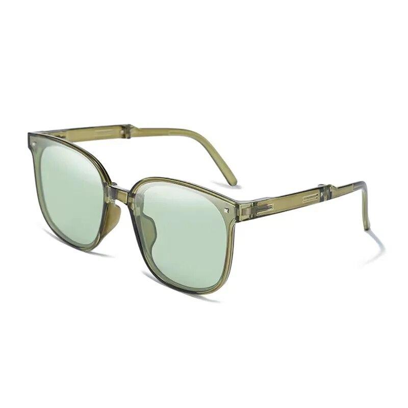 Fashion Classic Portable Foldable Sunglasses UV400 Summer Vintage Retro  Eyewear Women Lady Riding Eyeglasses Sun Shade