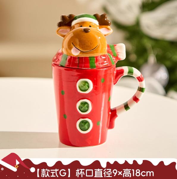 Snowman Mug Creative Large Capacity Ceramic Cup Coffee Cups Lovely Men and Women Birthday Christmas Gift Breakfast Cup