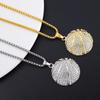 Gold-Plated Titanium Steel Hip-Hop Necklace with Diamond Basketball Pendant