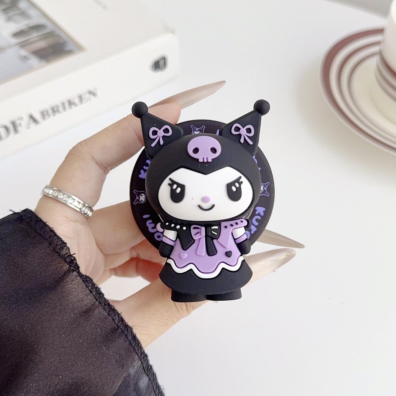 Kuromi Stitch Cat MagSafe Magnetic Phone Holder with Retractable Air Cushion