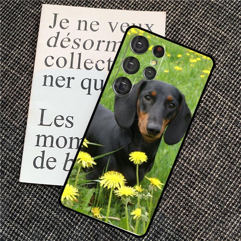 Teckel Dackel Dachshund Dog Case For Samsung Galaxy S25 Ultra S20 S21 S22 S23 S24 Ultra S9 S10 Plus S25 FE Back Cover