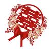 Chinese Wedding Sticker Romantic Exquisite Double Happiness Sticker Decoration for Entrance Door