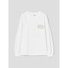 Saendeusaundeu Ybor Graphic Over Fit Long Sleeve Tshirt Ivory