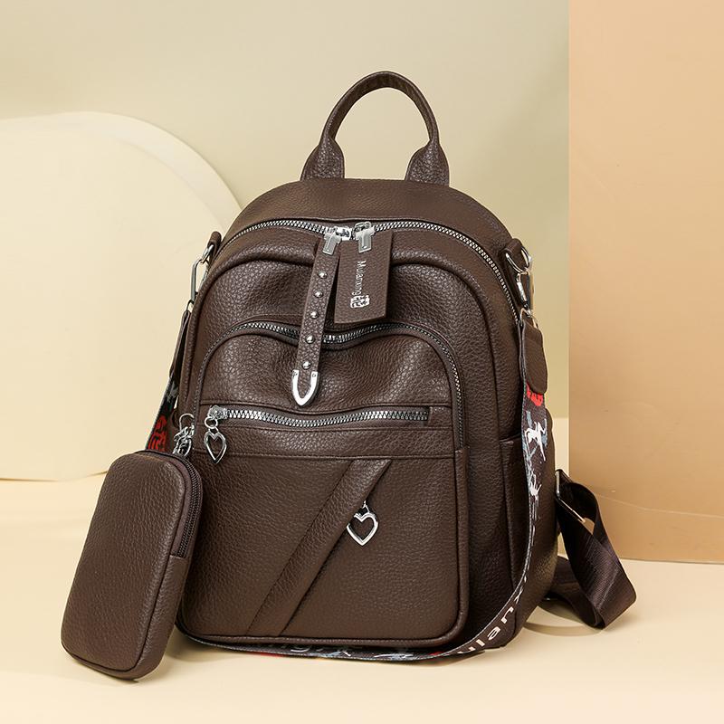 Women's Retro Backpack Multi-Functional Shoulder Bag Student Schoolbag