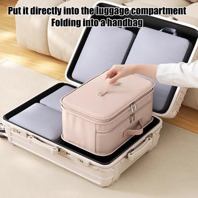 Travel Storage Bag Five-Layer Large Capacity Foldable Design Hanging Organizer Lightweight Portable Hanging Toiletry Bag