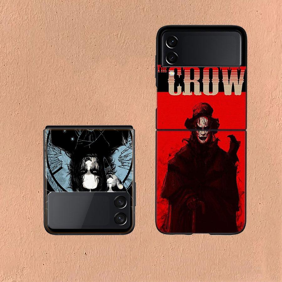 Movie THE C-CROW Phone Case For Samsung Z Flip 6 7 5G Galaxy Z Flip 5 4 3 5G Cases Shockproof Hard Cover TPU