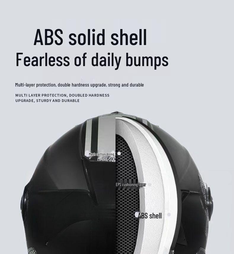 Casco Certificado para Vehículos Eléctricos con Doble Visera para Todas las Estaciones, Calidez Invernal, Adecuado para Hombres y Mujeres