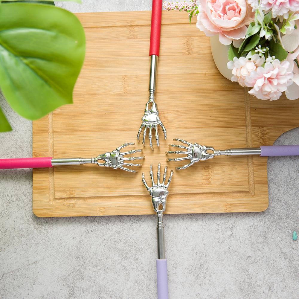 Ryggskraper i rustfritt stål Teleskopisk skrapemassasjeapparat Utvidbar kløe Gammel mann Glad helseprodukter Hackle Håndverk