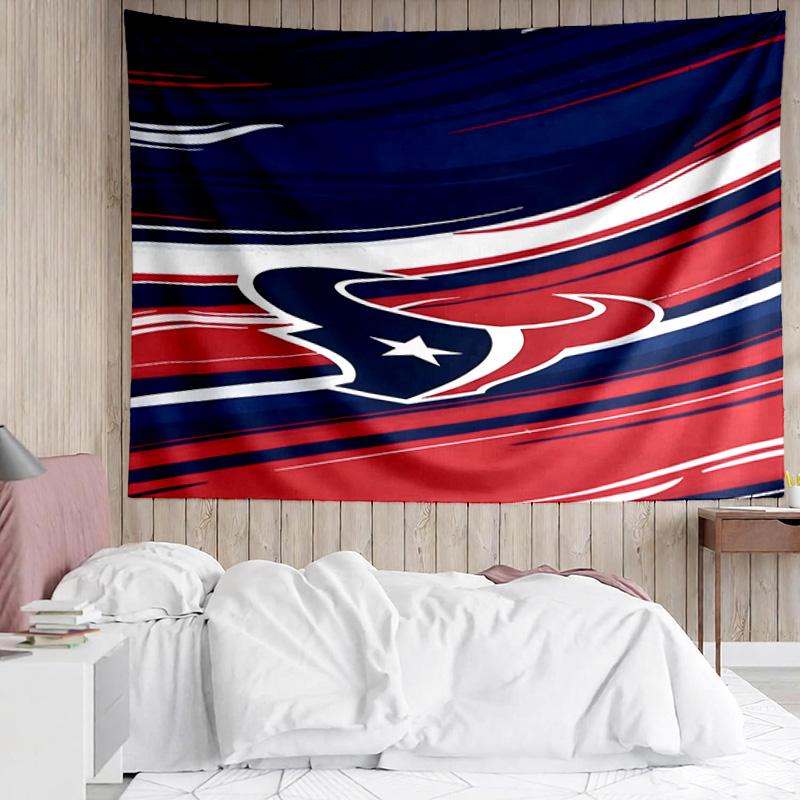 1PC Basketball Texans Logo Quick-Dry Tapestry, Unique Design Tapestry, Suitable for Bedroom,Livingroom, Playroom,Heartwarming Holiday Gifts