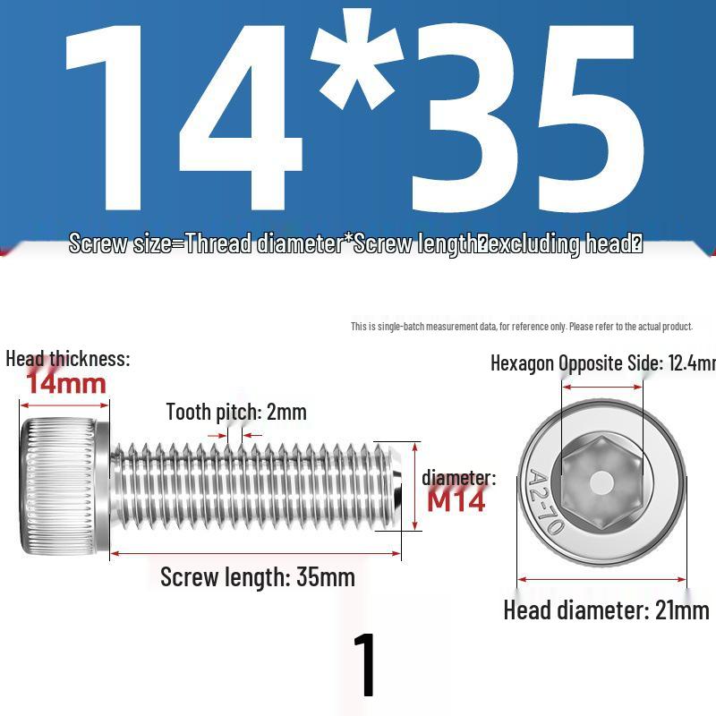 304 Stainless Steel Hex Socket Cap Screw with Extended Thread