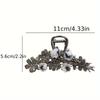 1PCSLarge Vintage Rose Flower Hair Clip with Rhinestones, Elegant and Versatile Fashionable Hair Accessory