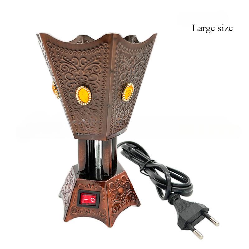 Steckdosenbetriebener Elektrischer Arabischer Räuchergefäß Metall Tempel Verehrung Buddha Opfer Haushalt Innen Tischplatte Dekorative Räucherschale