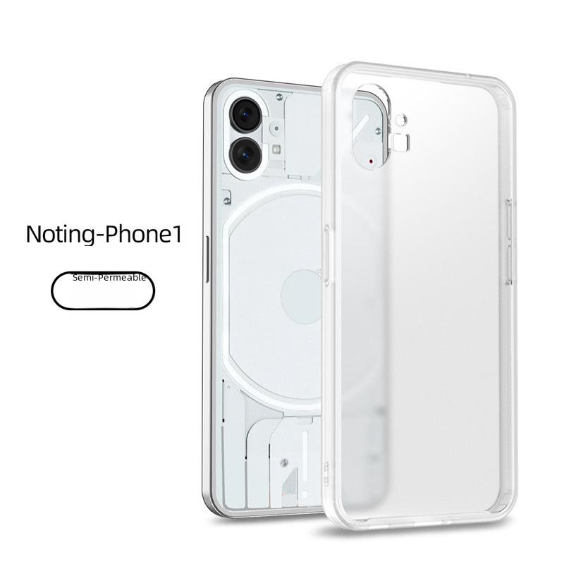 Husă blindată semi-transparentă mată pentru Nothing Phone 2 cu margini moi