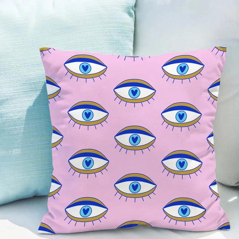 Pillowcases X Cushions Eyelash Cushion Cover for Pillow Covers Decorative Couch Pillows Double-sided Printing Short Plush