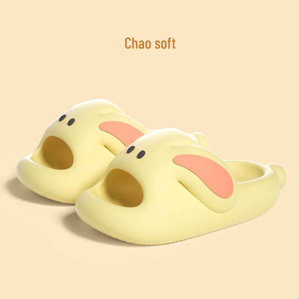 EVA Non-Slip Cartoon Slippers for Little Girls - Soft Sole, Cute Indoor Summer Sandals, Parent-Child Matching