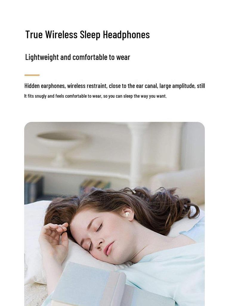 SK19 Ultra-Small Noise-Cancelling Bluetooth Sleep Earbuds