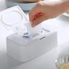 Push Button Wet Wipes Dispenser Car Tissue Box Portable Plastic Storage Container for Car Living Room Wet Wipes Organizer