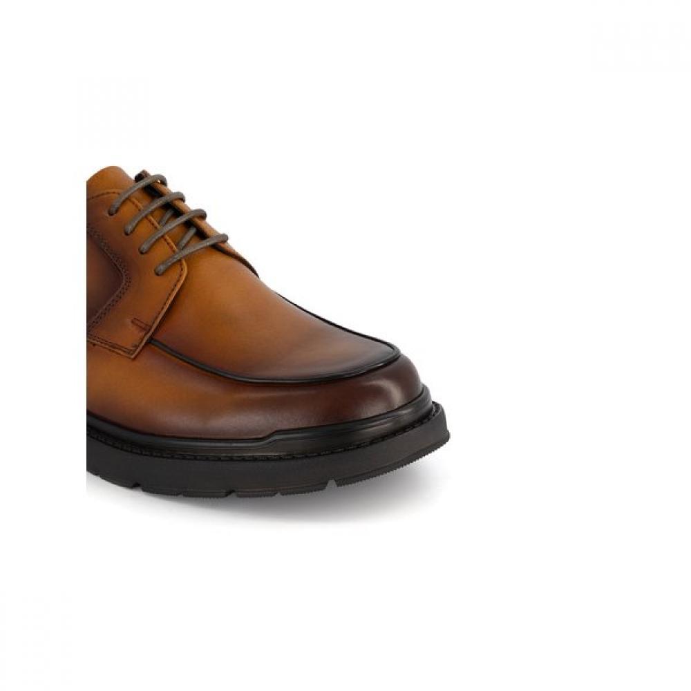 DakS Men S Comfort Clipper U Tip Derby ShoeS Dmx514kh21  Dark Brown 