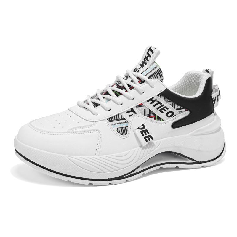 2025 Luxury Sneakers for Men Two-tone Men's Low-top Platform Lace-up Casual Sports Shoes Men's Outdoor Running Vulcanized Shoes