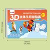 Handmade 3D Geometric Sticker Books Paper Animals Sticker Book Kawaii DIY Paste Material Kit  Kids