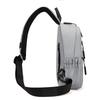 Men's Waterproof Chest Bag Multifunction Oxford Crossbody Shoulder Bag Messenger Travel Pack with A Headphone Wire Access Hole
