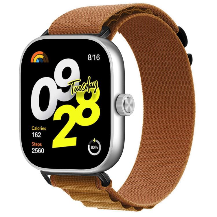 Alpine Nylon Loop Sport Watch Band For Xiaomi Band 10 Pro / Redmi Watch 6 / 5, Adjustable Breathable Replacement Wrist Strap