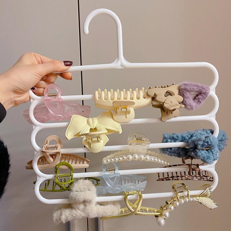 Hårklype Oppbevaringsstativ Organizer Stor Kapasitet Pannebåndholder Vegghengt Hårnålhenger Plass Multifunksjonelt Oppbevaringsstativ