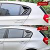 ABS 2PCS Rear Side Window Trim Spoiler For BMW 1 Series E87 2005 -2011 Window Shutter Cover Louver Air Vents Accessories Parts