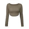 Women Square Neck Vintage Solid Sweater Pullovers Casual Long Sleeves Jumpers Autumn Female Slim Kintting Top