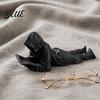 Reader Collectible Decor Black Robe Figurine 3D Printed Faceless Reading Man Modern Figurine Statue Lying Bookworm Sculpture for Home Office