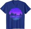 Neon Outdoors Wildlife Nature Animal Bear Forest T-Shirt Men Clothing Graphic T Shirts Casual Cotton Daily Four Seasons Tees