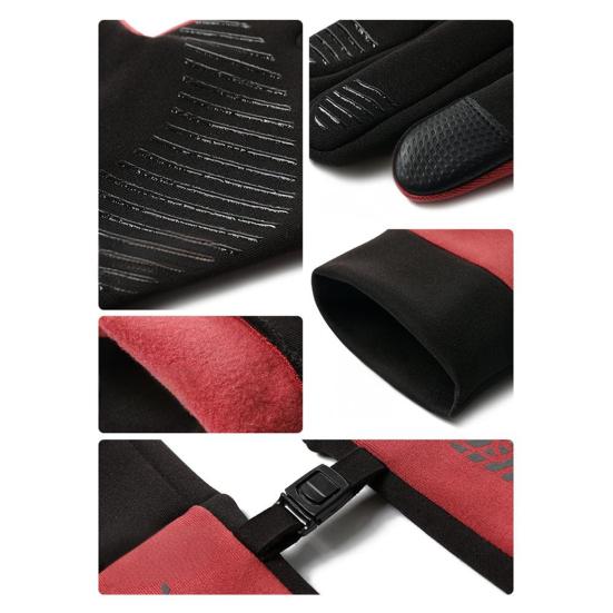 Yousheng Winter Cycling Gloves Waterproof Touchscreen Gloves with Non-Slip Palms Warm Windproof Athletic Gloves for Women Men Skiing Hiking