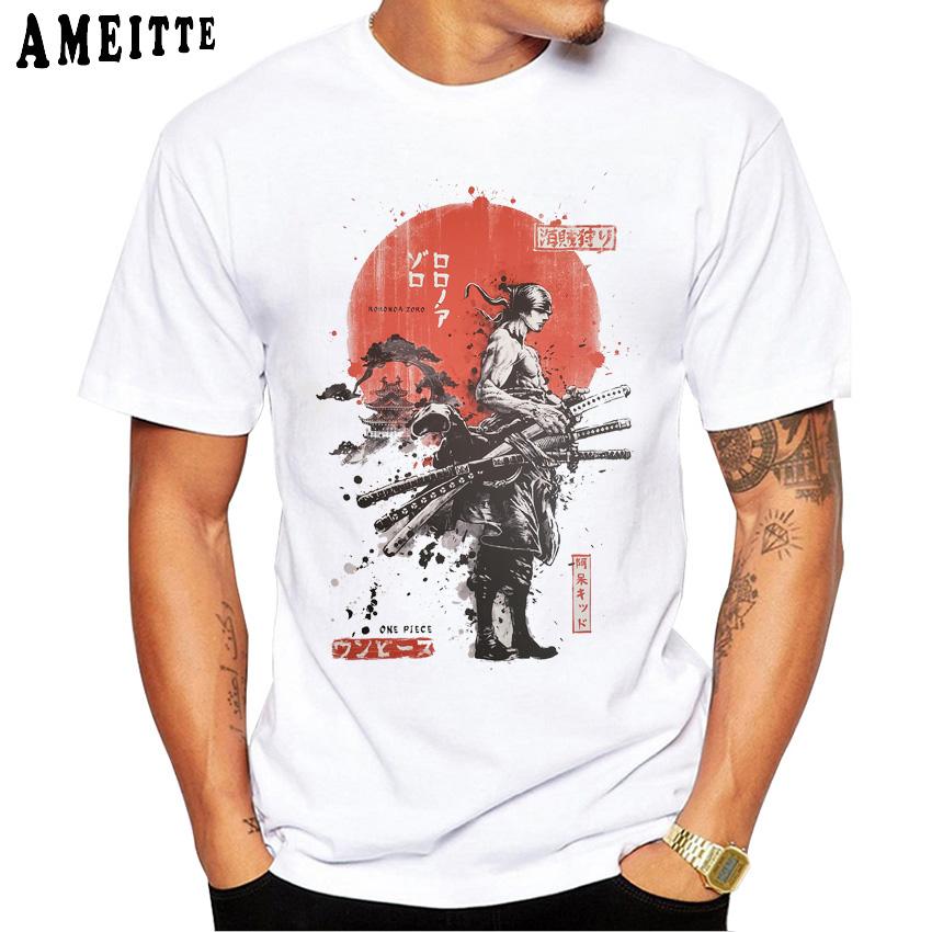 Armored Samurai With Kanabo Print T Shirts Classic Comic O Neck Short Sleeve Classic Anime Japan