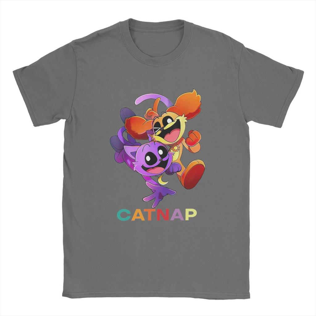 T-shirt per Bambini Uomo Smiling Critters Catnap Dogday Gioco Cartone Animato 100% Cotone Divertente Manica Corta Girocollo Maglietta T-shirt Regalo