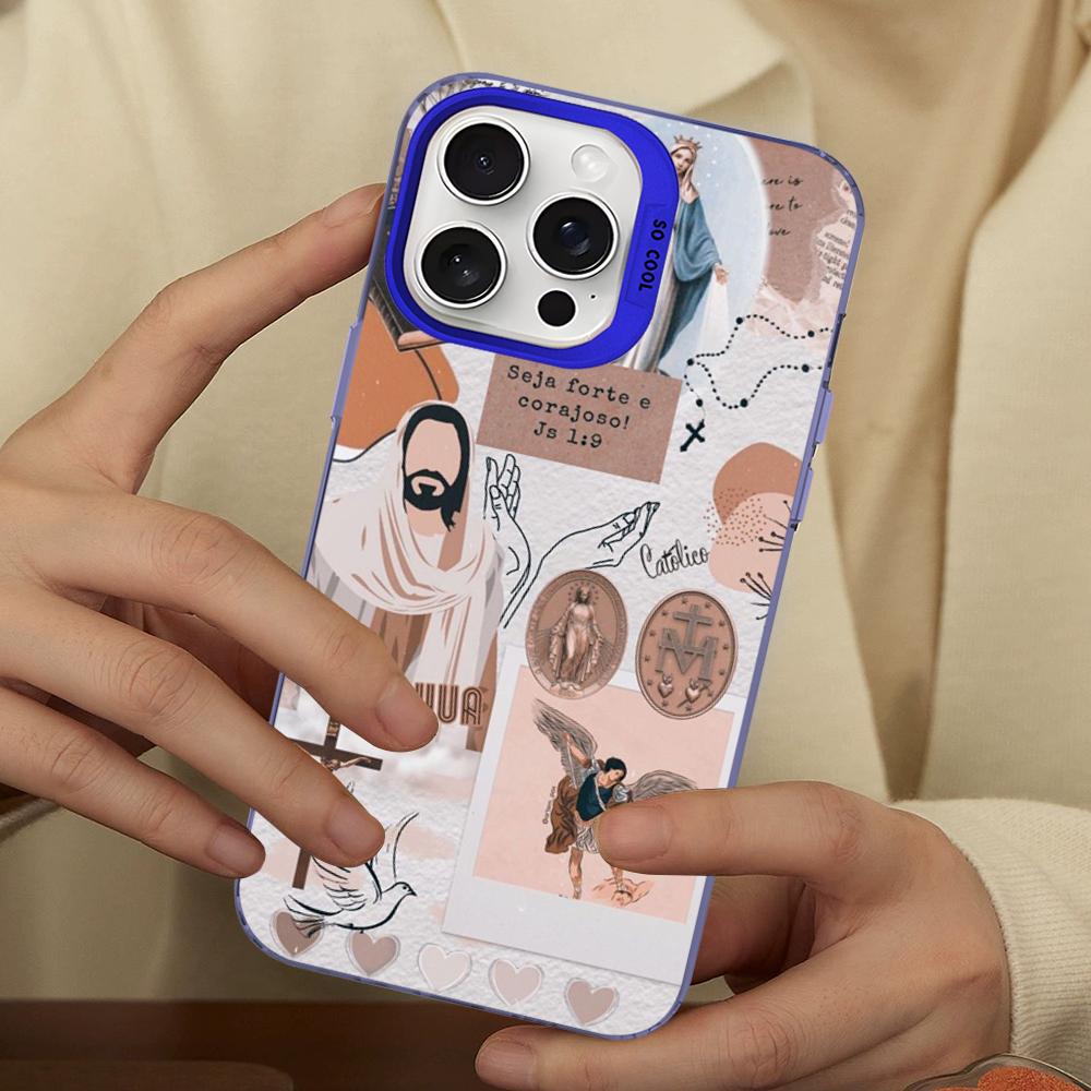 Faith Christian Religious Jesus Phone Case For IPhone 16 15 14 13 12 11 Pro Max X XR XSMAX 8 7 Plus Matte Shockproof Back Cover