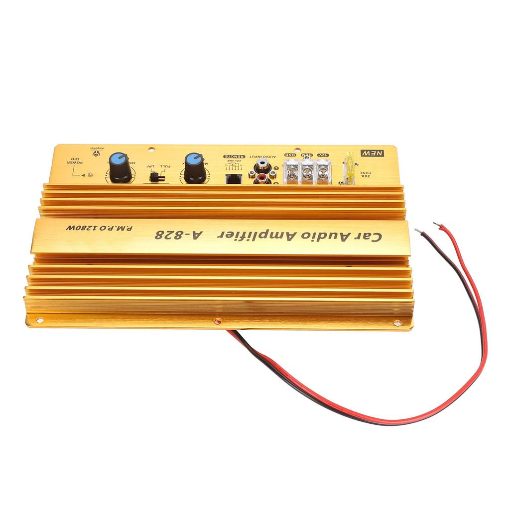 Car High Power Amplifier Amp Board 12V 1280W Active Car Bass Subwoofer Amplifier Board for 8‑12 Inch Woofer Speaker