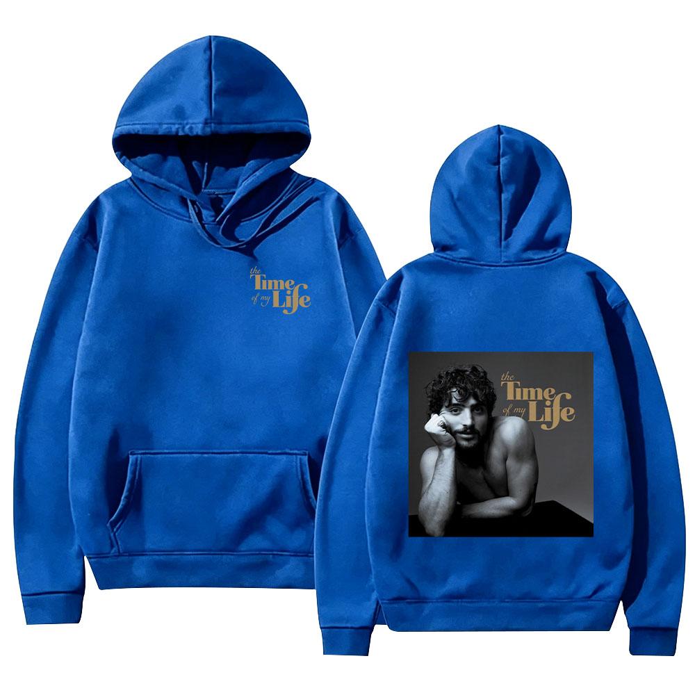 Benson Boone The Time of My Life Hoodies Retro Vintage Print Streetwear Men Fashion Women Casual Long Sleeve Pullover Sweatshirt