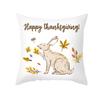 Thanksgiving Day Yellow Pumpkin Sunflower Digital printing short plush pillow covers for sofa office cushion cover home goods