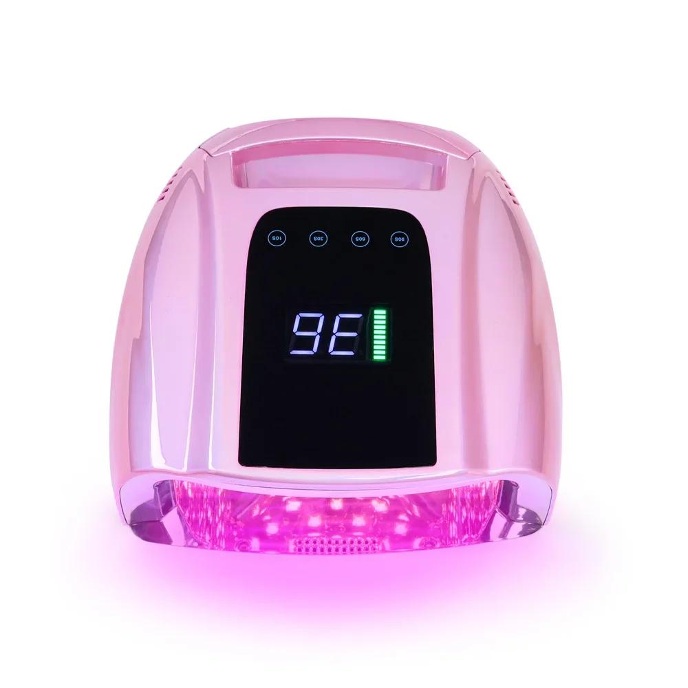 96W Wireless Nail Dryer Rechargeable UV Nail Lamp Dryer for Gel Polish Professional Nail Art Manicure Tools for Home