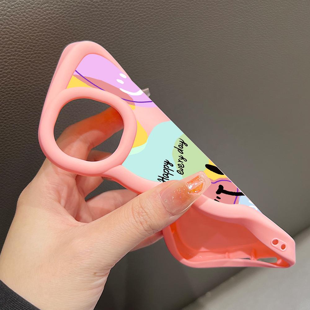 Big Wave Edge Soft silikonový materiál Macaron Pouzdro na telefon Nárazuvzdorné ochranné gumové pouzdro pro iPhone Samsung Huawei Honor Xiaomi Redmi OnePlus Moto