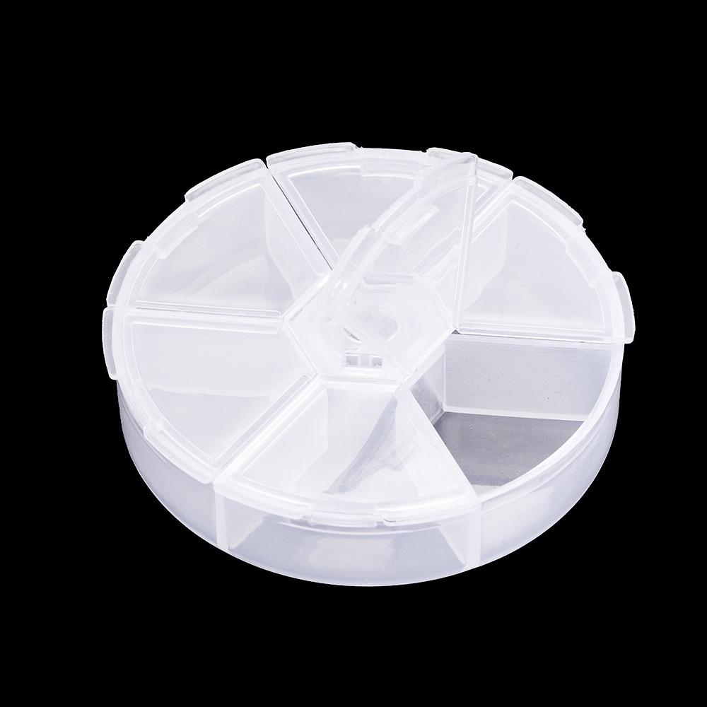 Многосетчатые прозрачные круглые квадратные пластиковые коробки для хранения ювелирных изделий