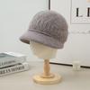 Autumn and Winter Hats for Women  Fashionable and Versatile Plush Hat Outdoor Casual Cold Proof Wool Hat Can Scarf Warm Suit