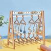 Oorbellen Display Stand Houten Oorbellen Opbergrek Sieraden Stand Mini Kapstok Rek voor Vitrine Commode Winkel Bureau Thuis