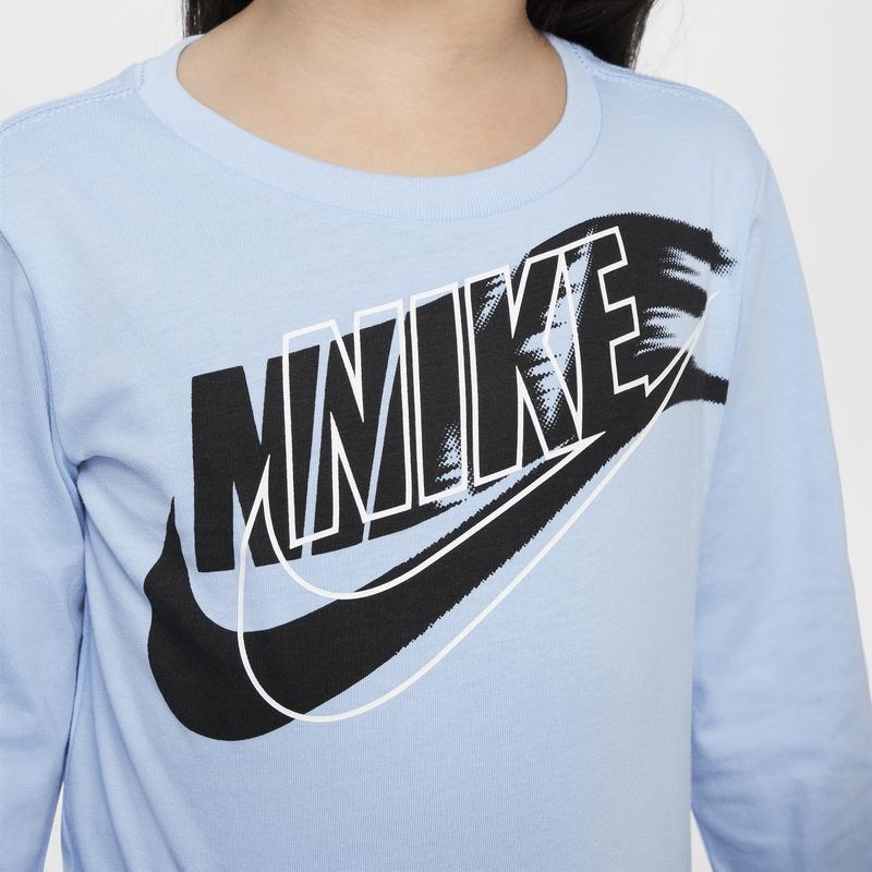 Nike Casual Sports Suit Sportswear FW24 On The Move Fashion Simple Comfortable Soft Long Sleeve Baby suits Blue Black IH0963-010