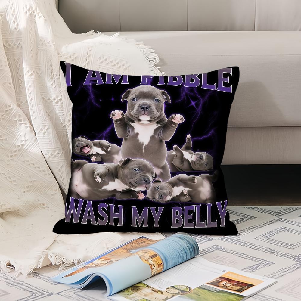 

Модный принт Pibble Наволочка для подушки для живота Подушки для офиса Подушка для дивана, автомобиля, спальни Декоративная наволочка 12x12Inch